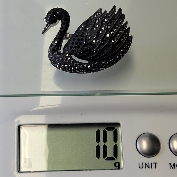 Black Swan Brooch Pin - Picture 7 of 8